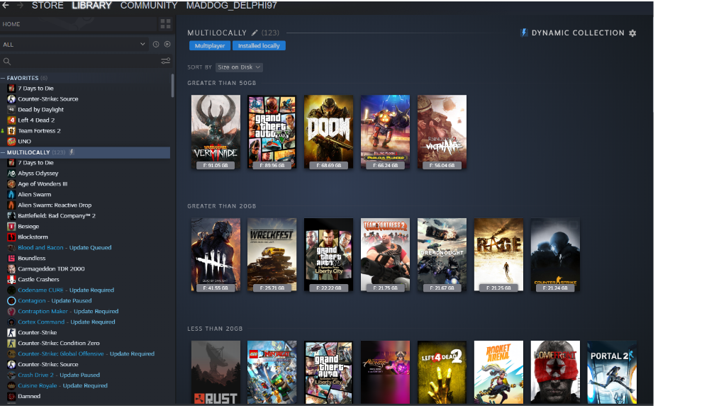 What Game From Your Steam PC Library Takes Up The Most Space? Shacknews
